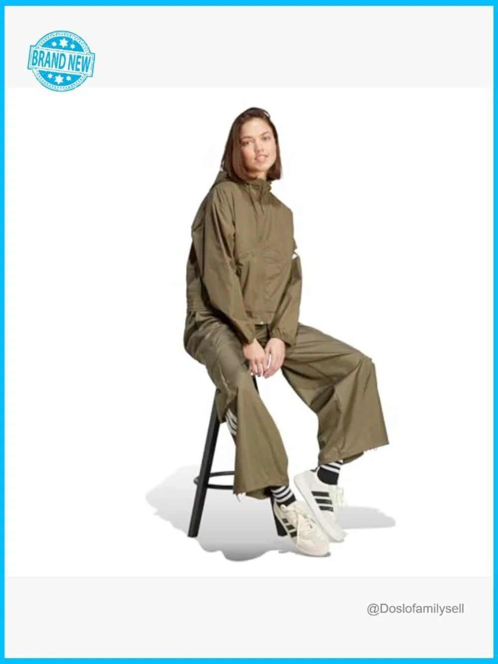 Utility Woven Cargo Pants Loose Fit Mid Rise Cuffed Pull-On Track Pants
